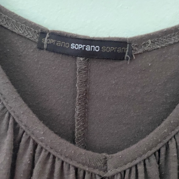 Soprano Brown Ruffle Dress - Picture 2 of 4